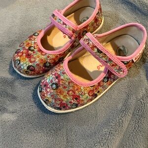 Naturino Girls Pink Sequin Mary Jane Shoes